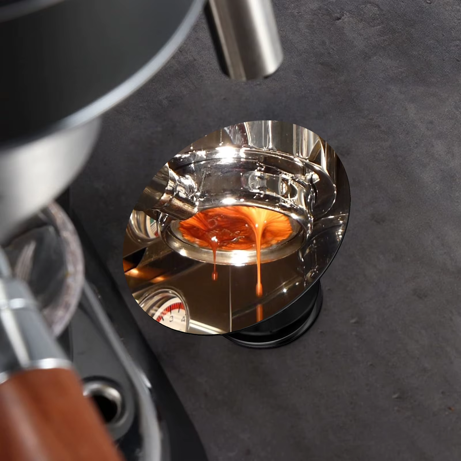 Miroir d'extraction de café magnétique