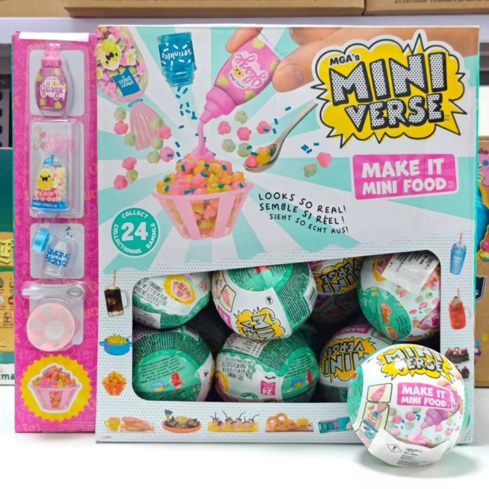 MGA Miniverse Make It Mini Food Cafe Série 3A Boîte Mystère DIY Micro Jouet Alimentaire Collection avec Accessoires Réalistes