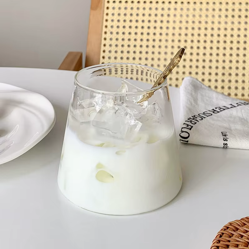 Tasse à bière en verre de montagne Fuji de style japonais