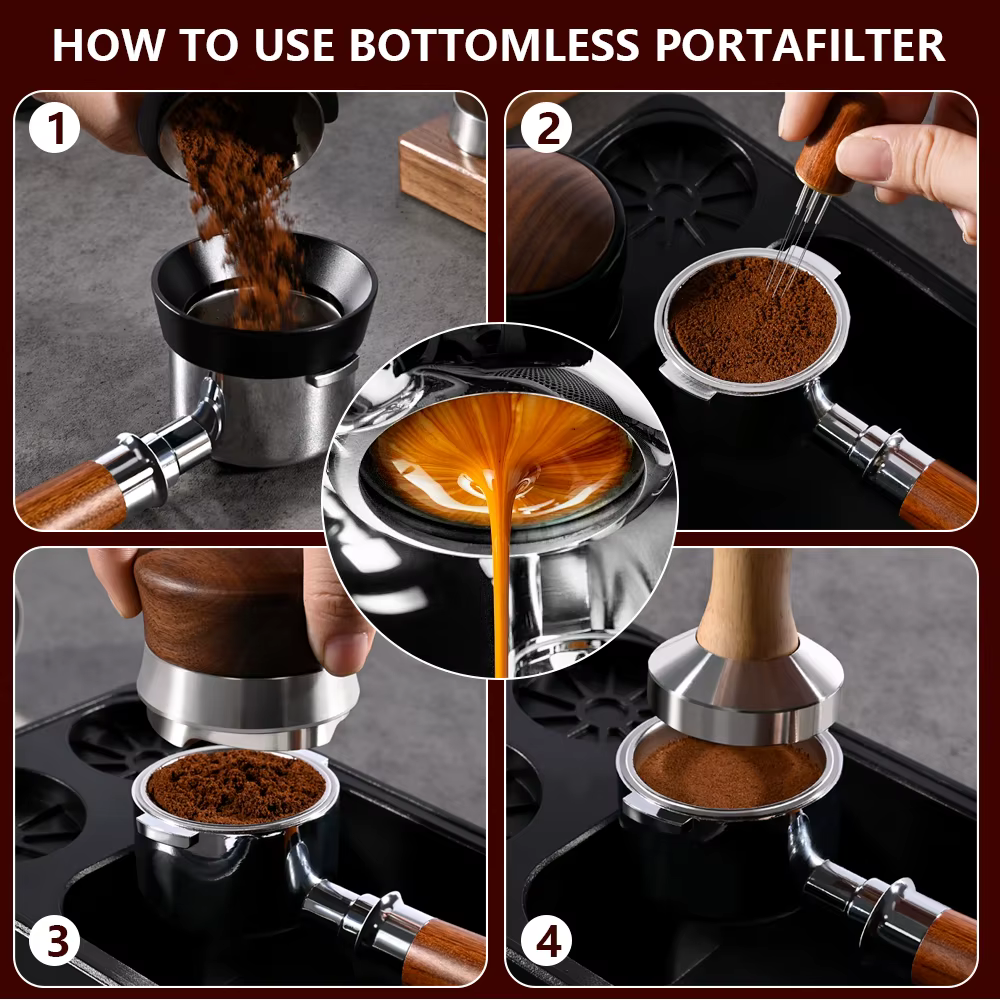 Porte-filtre à café sans fond de 54mm