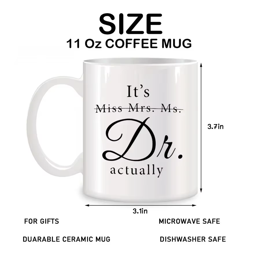 C'est Miss Mrs Ms Dr Actuellement tasses pour femmes Dr PhD collègues ami cadeaux d'anniversaire nouveauté café