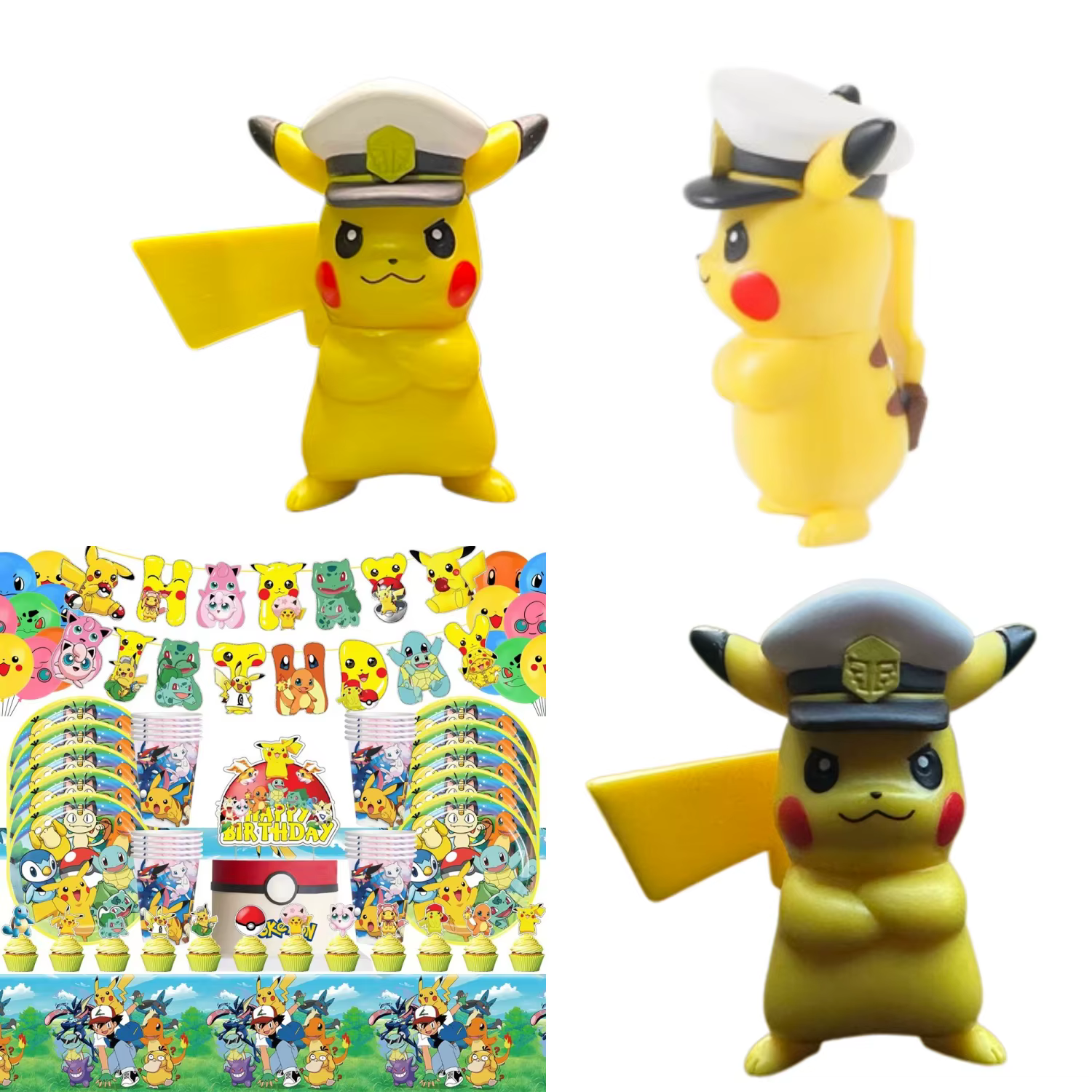 Pokemon enfants fête d'anniversaire Pikachu personnage d'anime dessin animé vaisselle papier tasse assiette gâteau décor