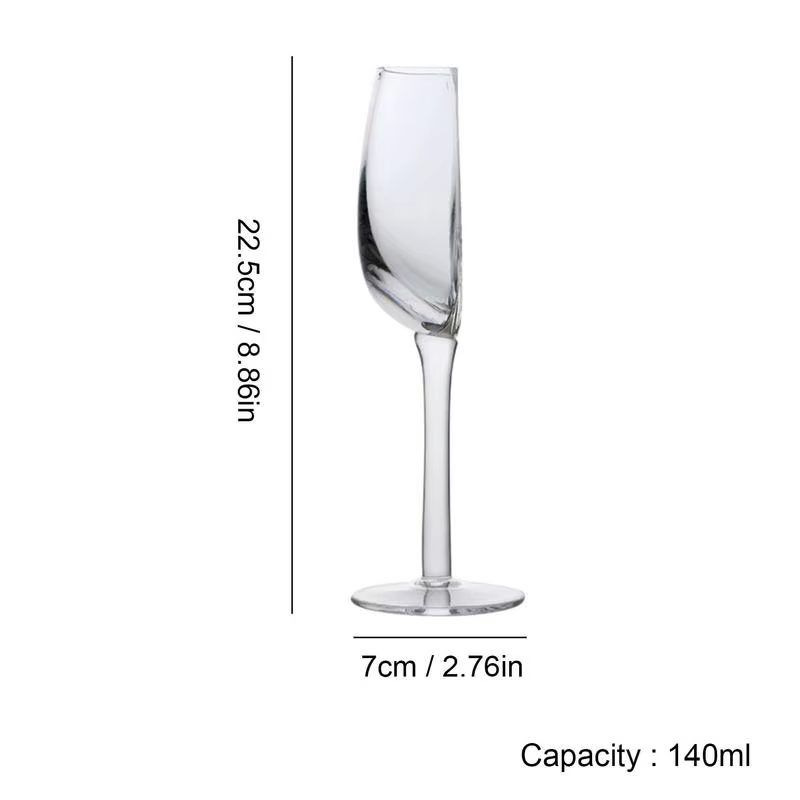 Tasses en verre de cristal 140ml