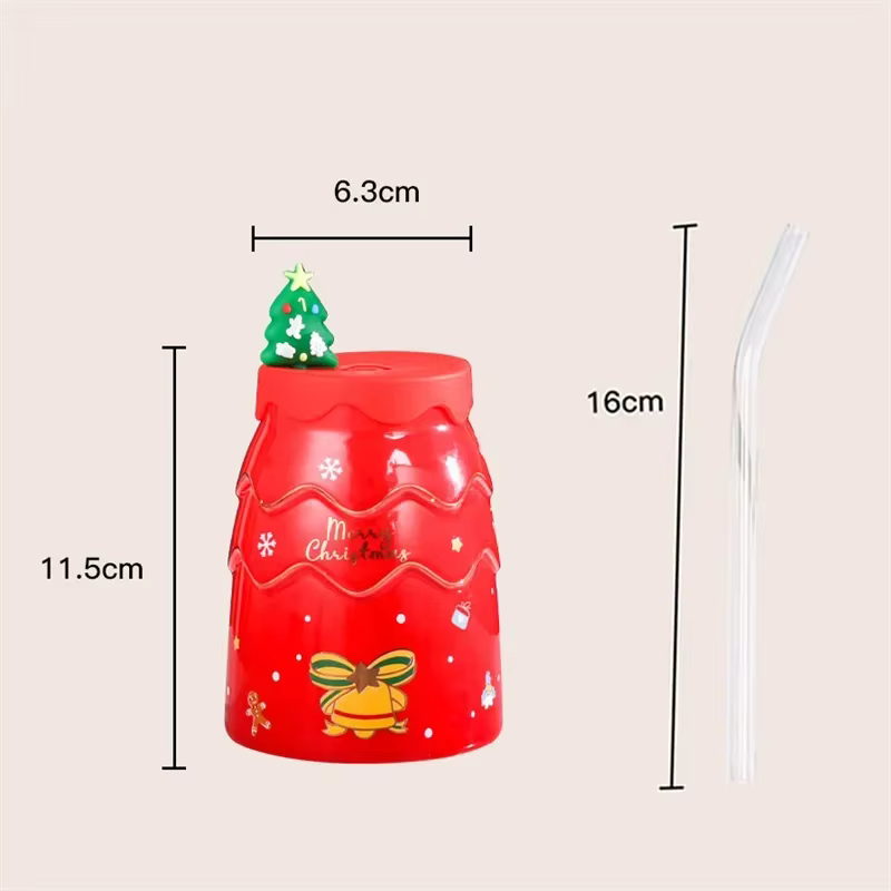 Tasses de Noël créatives en forme d'arbre de Noël