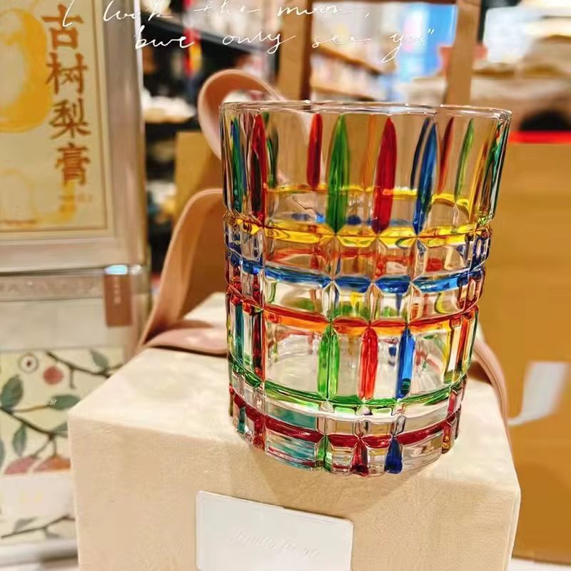 Verres en verre de cristal Coulorful