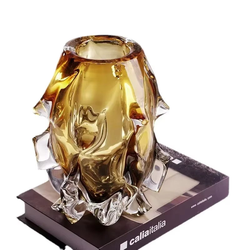 Vase d'art en verre de cristal de haute qualité