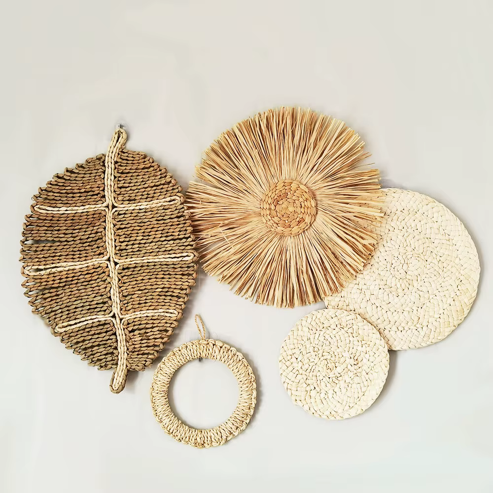 Assiette tissée d'algues de mer