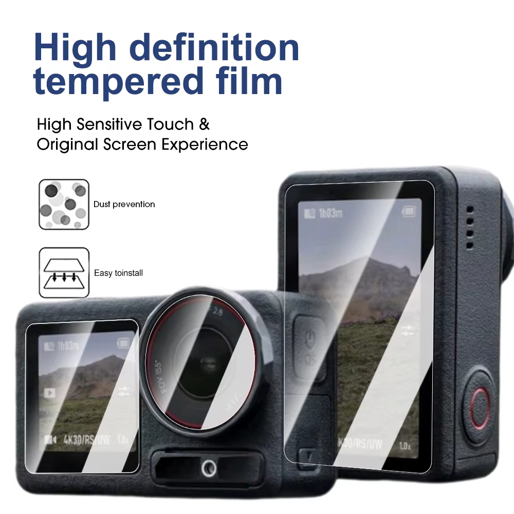 Protecteur d'écran HD en verre trempé pour DJI Osmo Action 5 Pro Action 4 3, Film de protection d'objectif de caméra pour DJI Action 5Pro