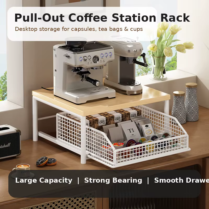 Étagère de rangement pour machine à café