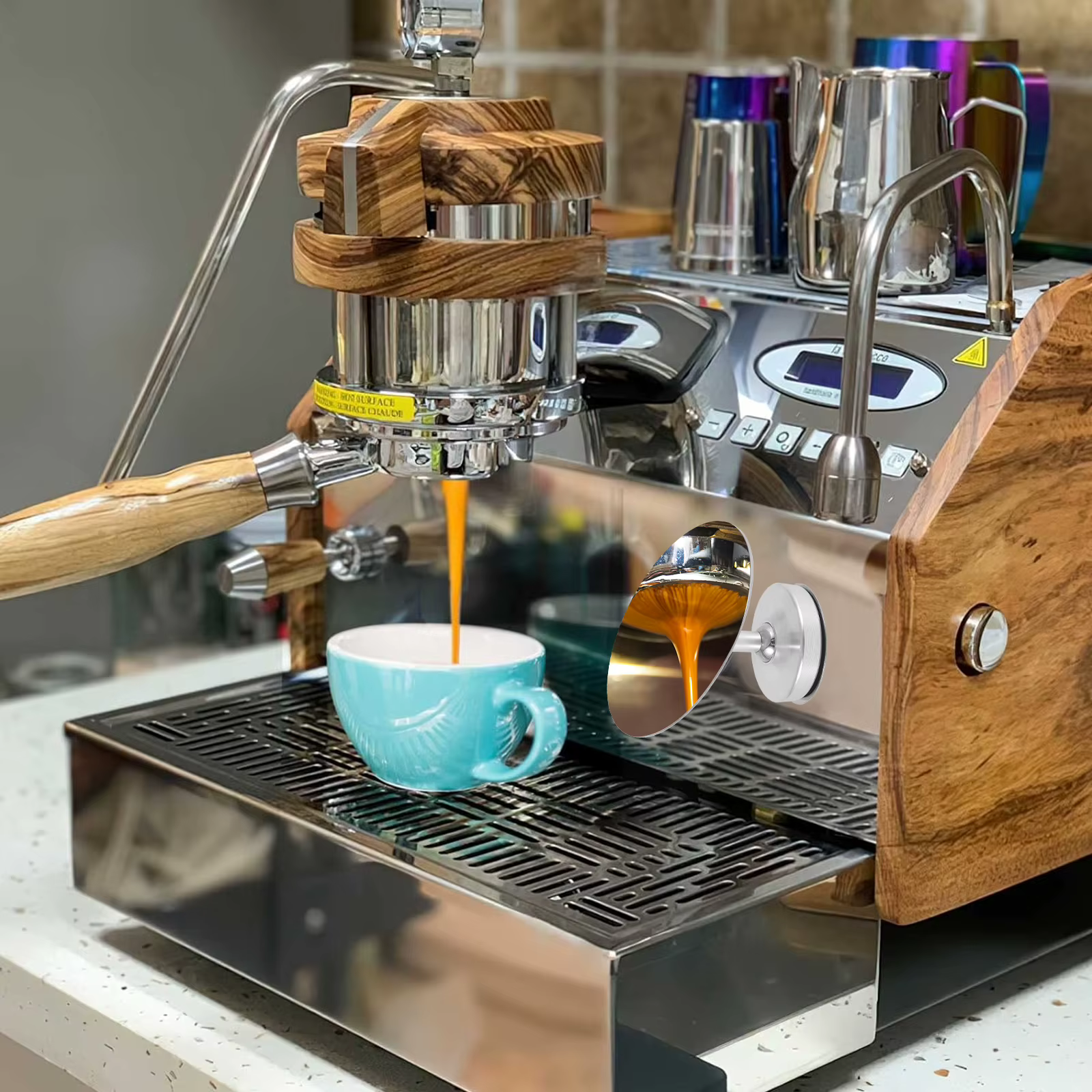 Miroir d'extraction de café magnétique