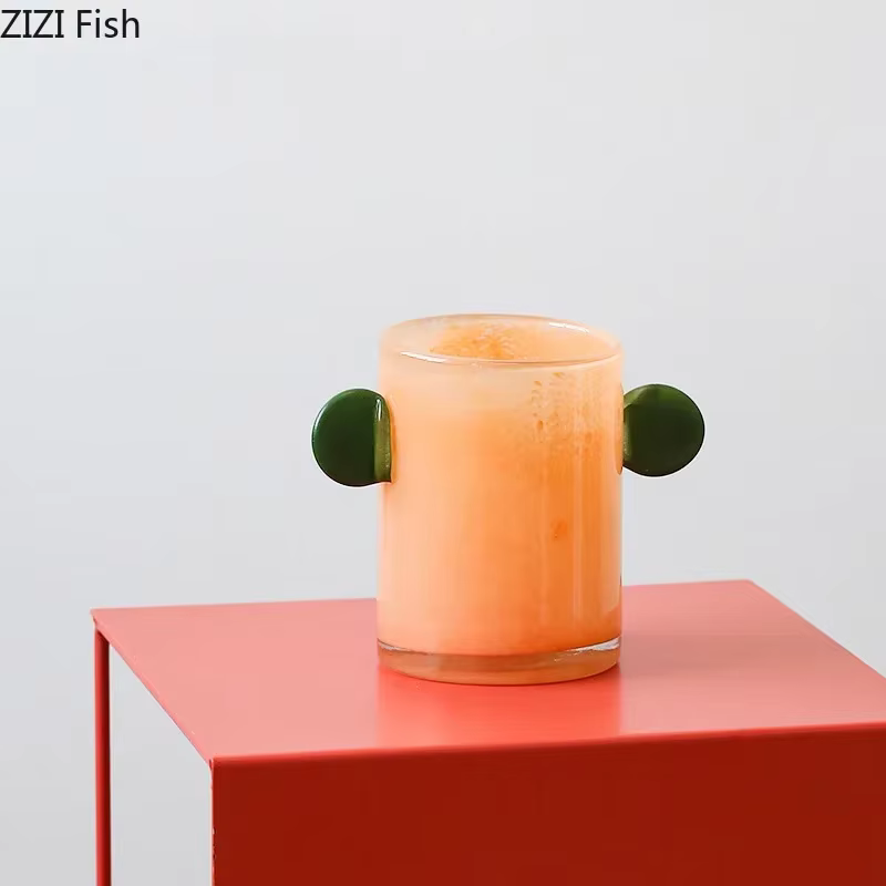 Vase en verre nickel é coloré