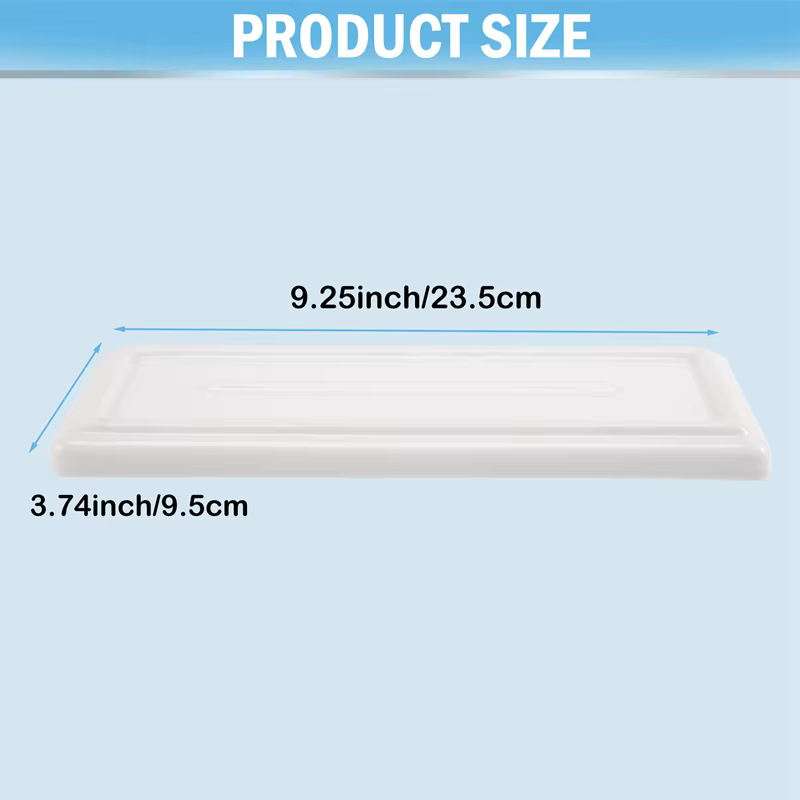 Assiette rectangulaire en porcelaine blanche