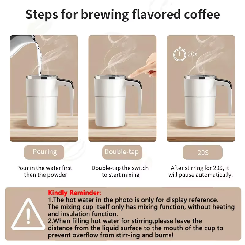 Tasse à café électrique auto-briquante de 380ML