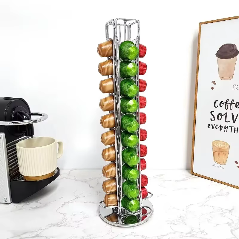 40 dosettes de café en or Nespresso porte-dosette