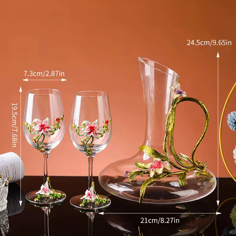 Verres à gobelet en émail cristal de luxe