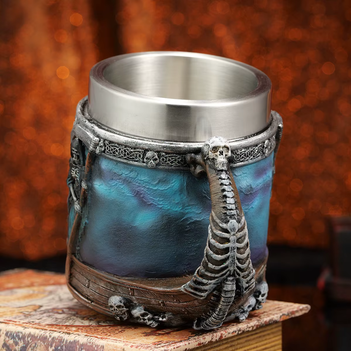 Tasse de la Série Grim Reaper en Acier Inoxydable et Résine
