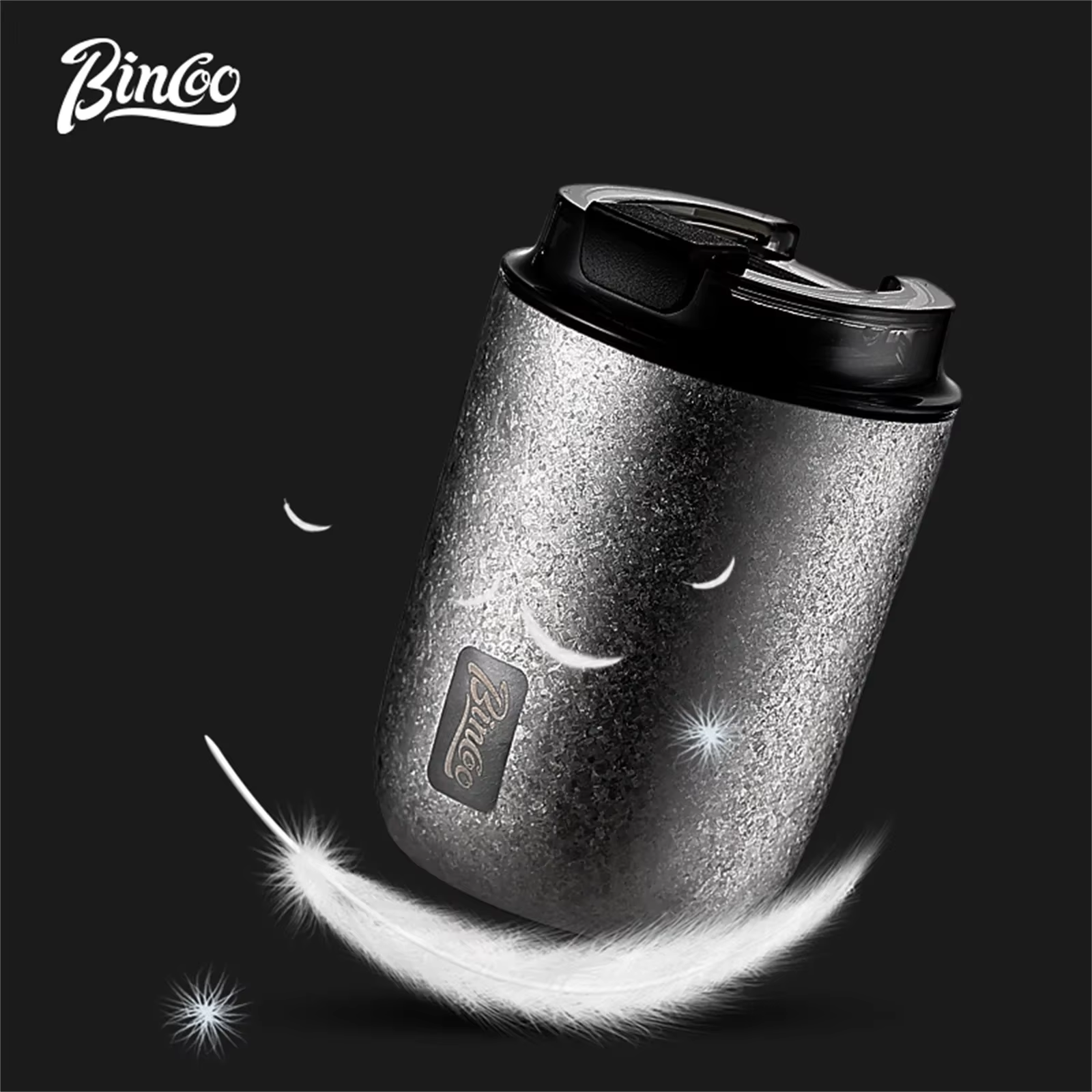 BINCOO 240ML pur titane café Thermos tasse voiture étanche voyage thermique