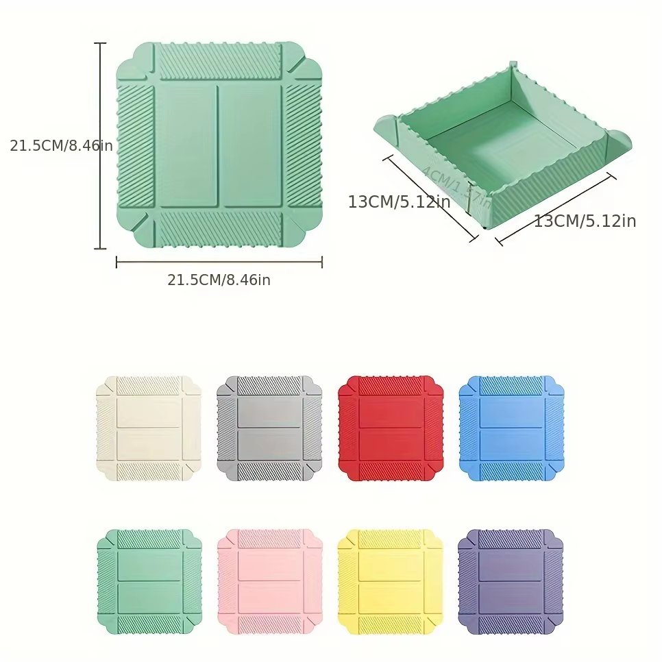 Sous-plats et dessous de plat pliables en silicone