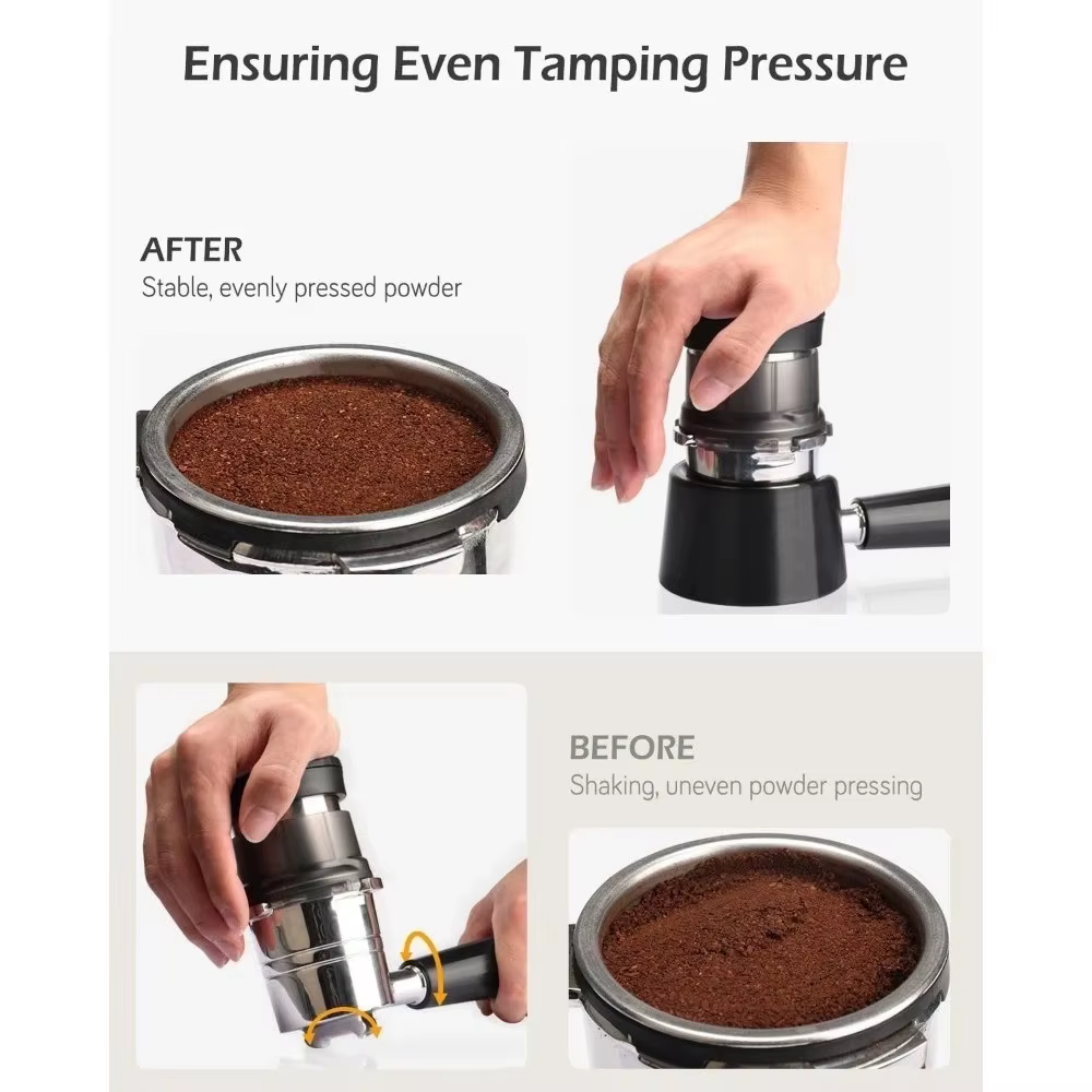 Base de tasseur à café 65E54A pour machine à expresso portable Ninja ES601/ES701 – Support de portafiltre de luxe pour un tassage optimal