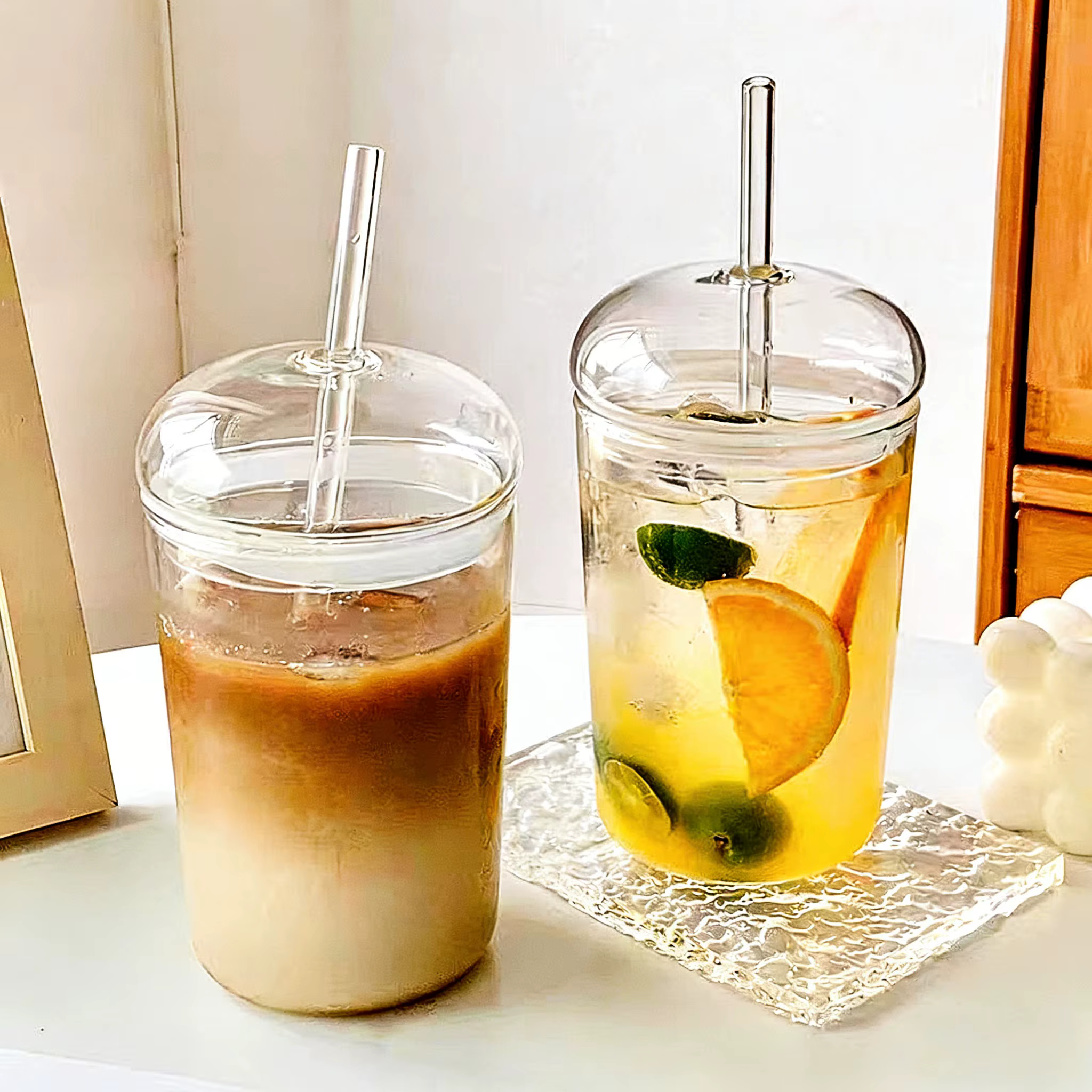 Gobelet en verre borosilicate de haute qualité