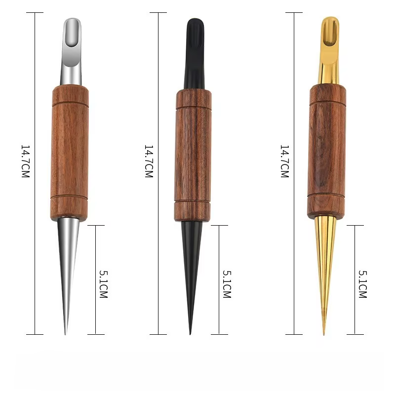 Stylo à café artistique en acier inoxydable