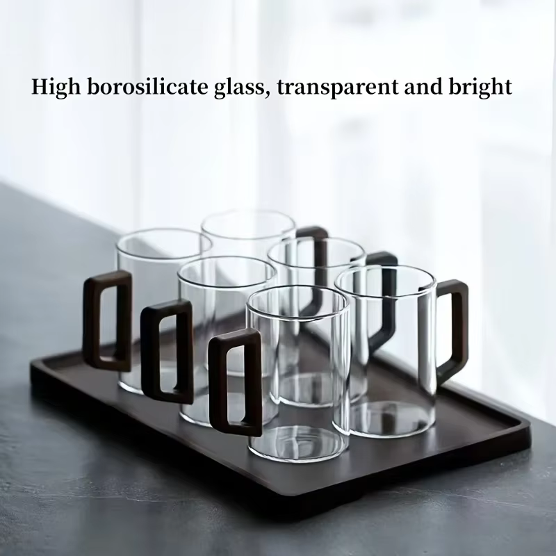 Tasse en verre résistant à la chaleur de grande capacité de 400ml