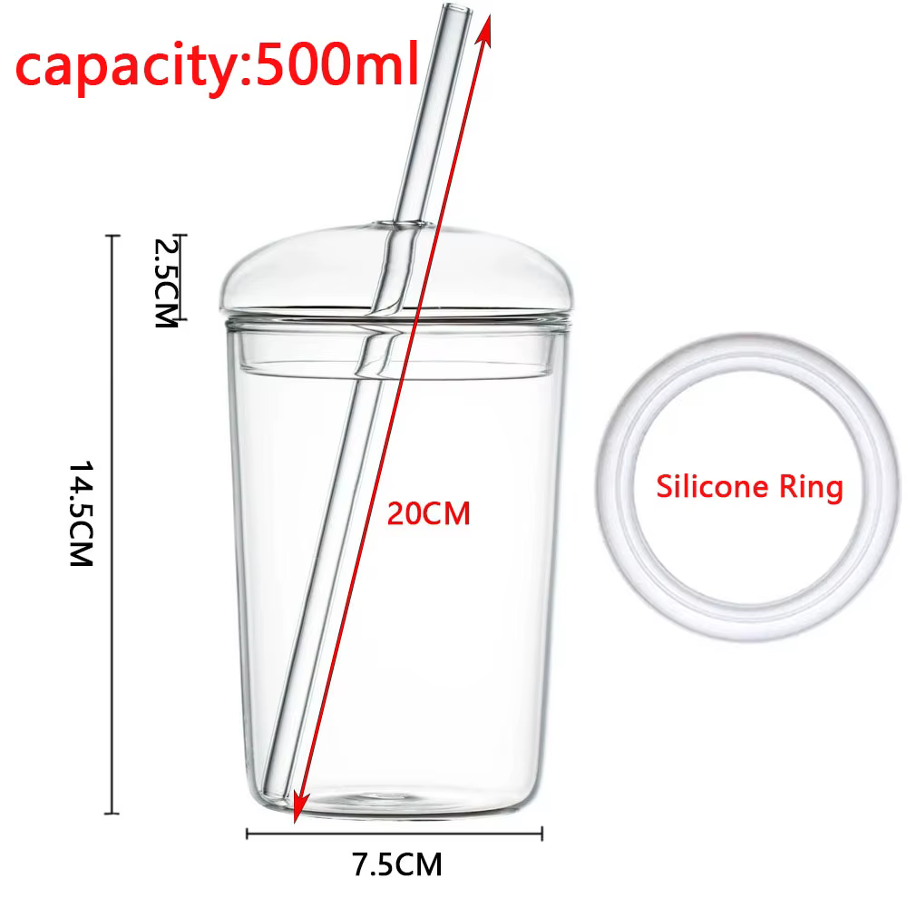 Gobelet en verre borosilicate de haute qualité