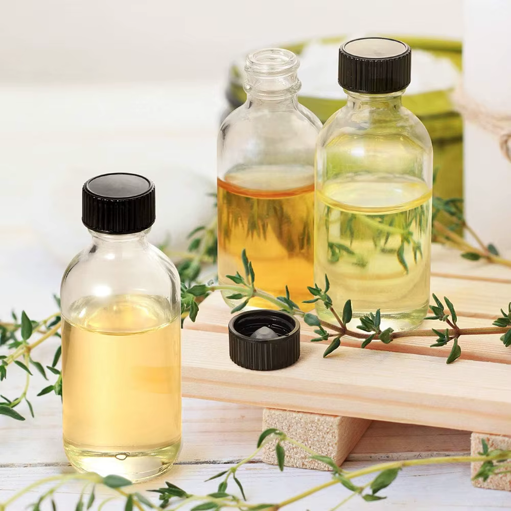 Bouteilles en verre modernes avec couvercles