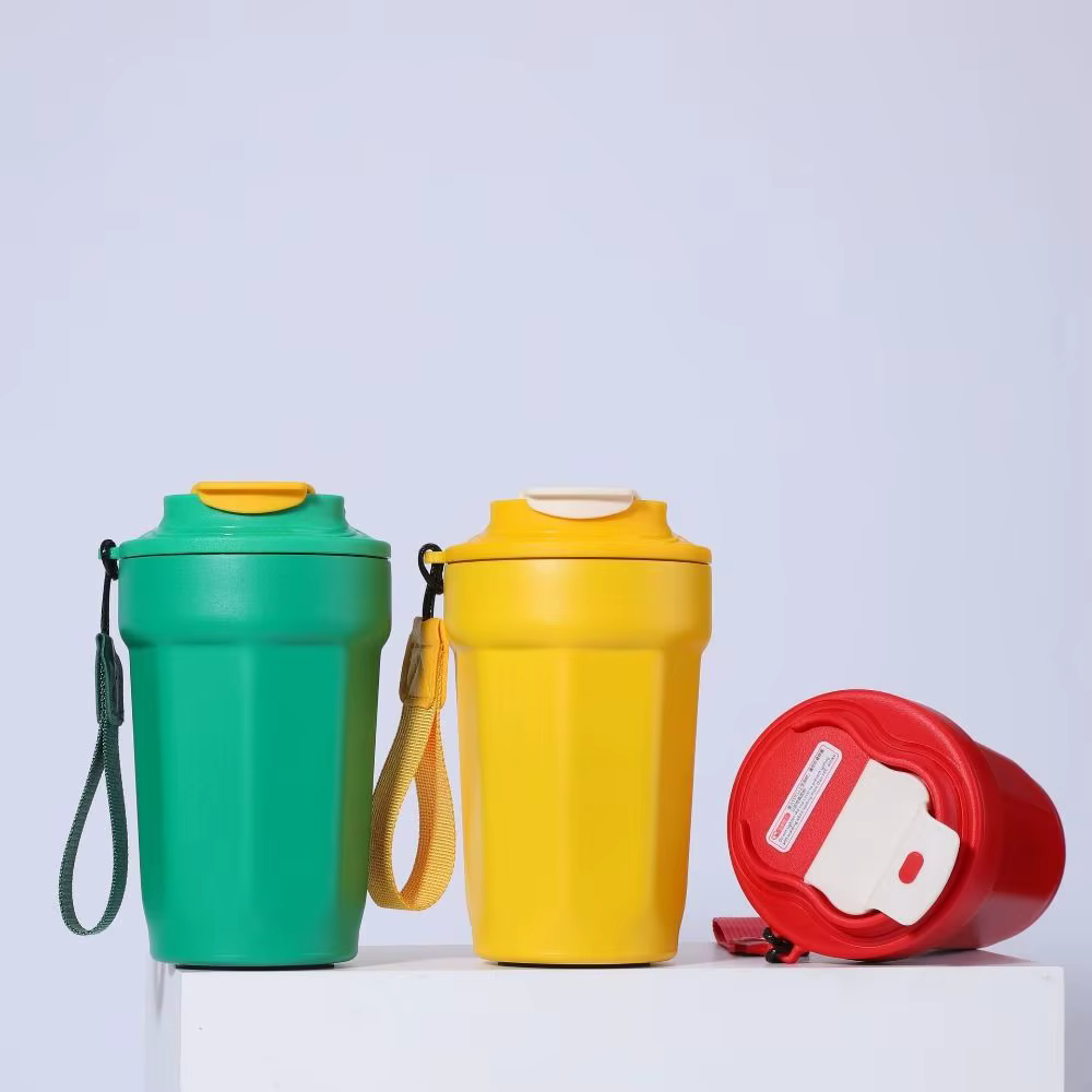 Tasse à café créative à huit angles en acier inoxydable