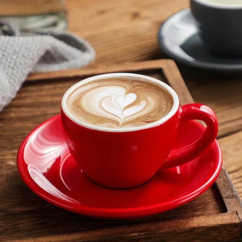 Tasse à café en céramique colorée 75ml