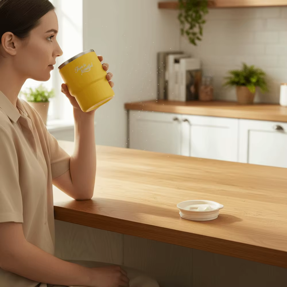 Mug à café en acier inoxydable