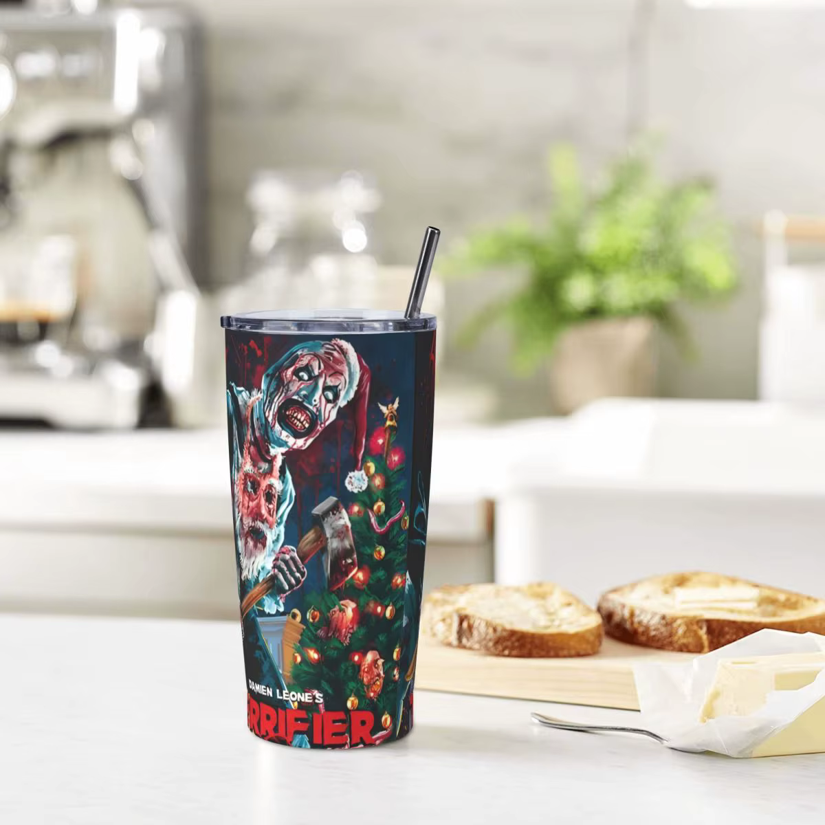 Tasses à café en acier inoxydable avec couvercle