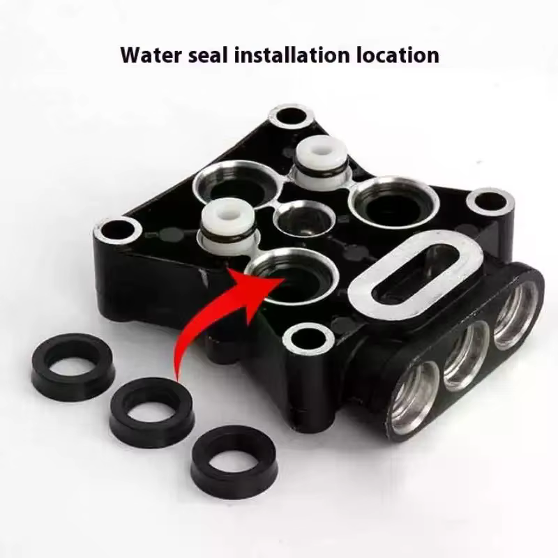 Kit de réparation et de remplacement pour tête de nettoyeur haute pression domestique, comprenant joints, huiles, clapets anti-retour et accessoires pour pompe à eau de machine de nettoyage
