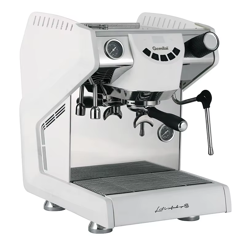 Machine à expresso italienne haut de gamme à double chaudière avec système d'extraction commerciale 58Pro pour usage domestique et commercial