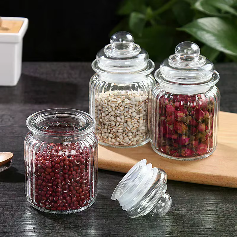 Bocal en verre hermétique pour aliments