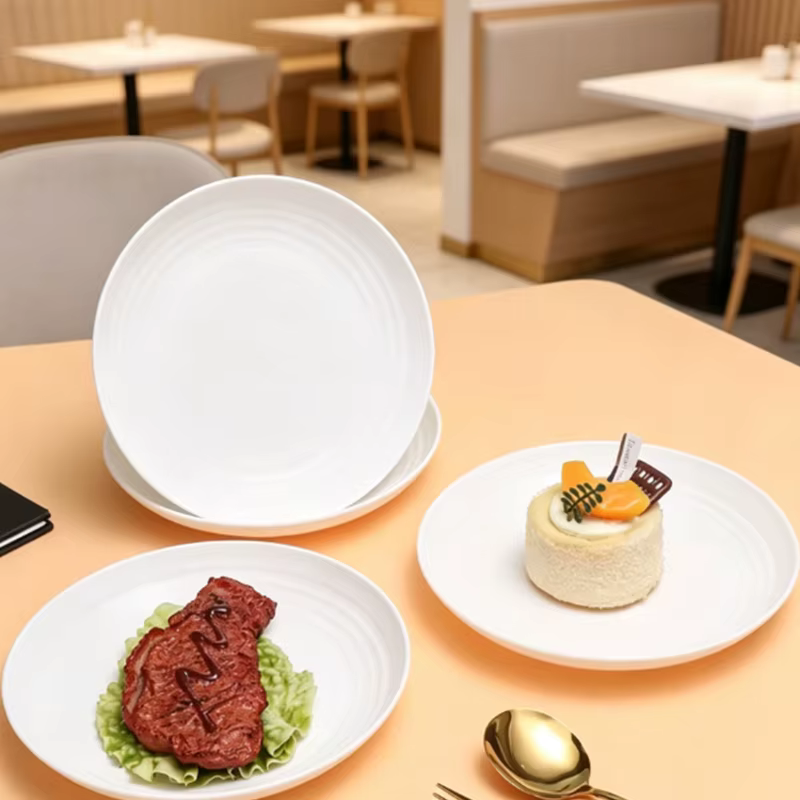 8 assiettes en PP, anti-chute et réutilisables