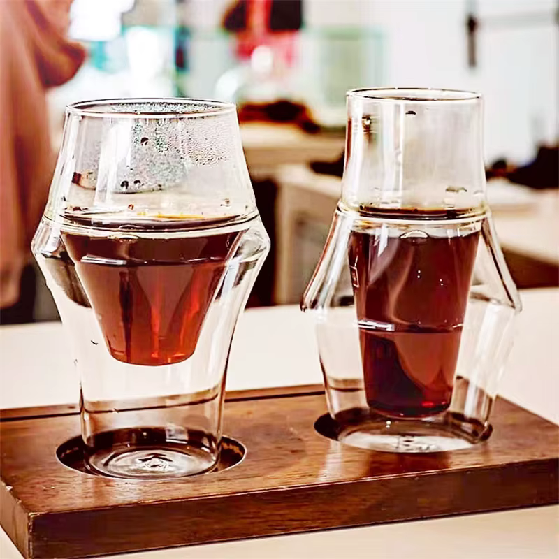 Tasse à café expresso en verre à double paroi