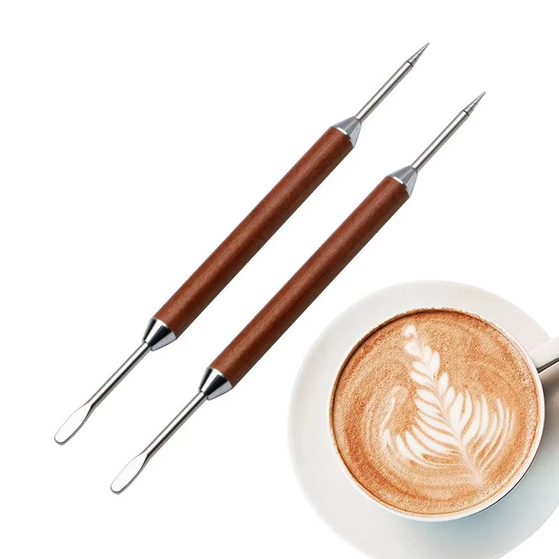 2025 nouveau café Latte Art stylo acier inoxydable épices Cappuccino tirer aiguille