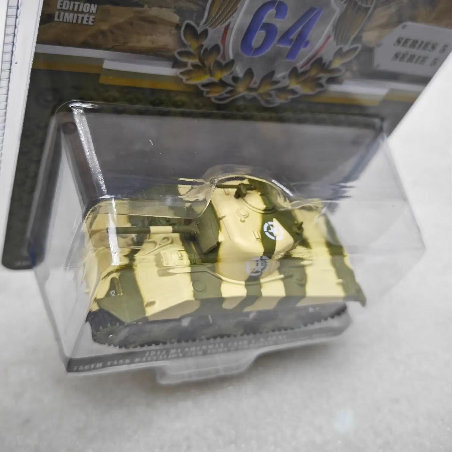 1: 64ème bataillon, 64e série, char Sherman 5-M4, 5ème corps de l'armée américaine, C-Company, modèle de voiture avancée de char 756, objets de collection