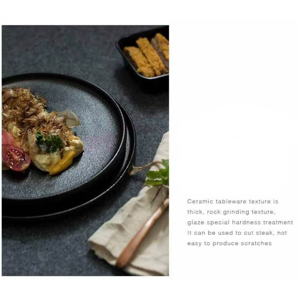 Assiette à steak en céramique