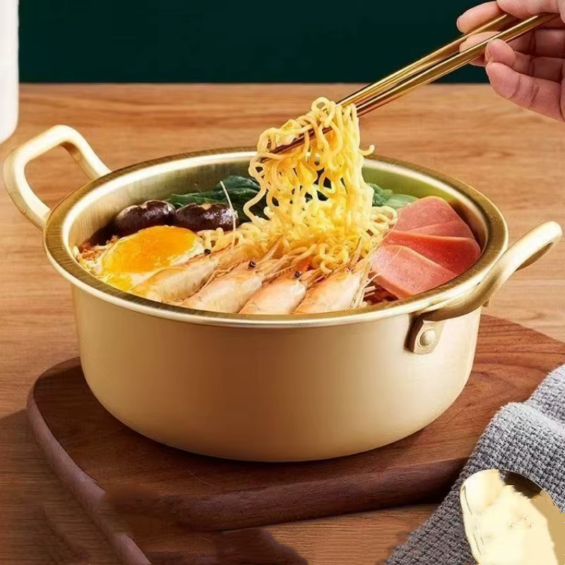 Pot en laiton Vintage, Pot alimentaire épaissi
