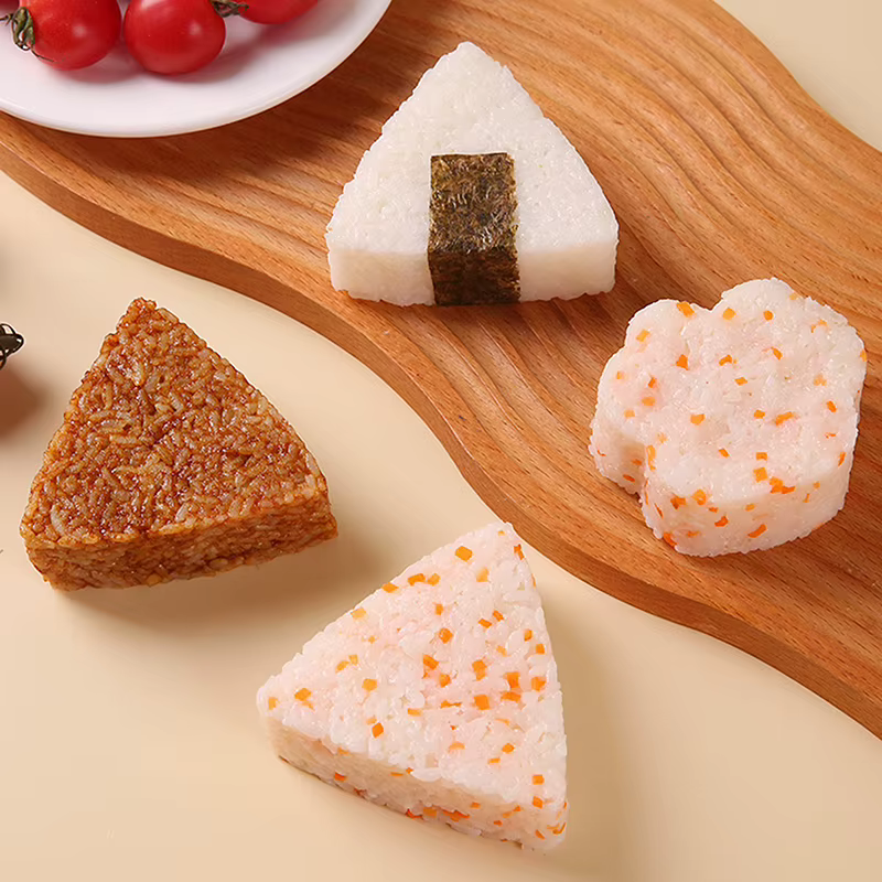 Moule Onigiri – Kit de fabrication de boules de riz Bento japonais antiadhésif pour le déjeuner des enfants