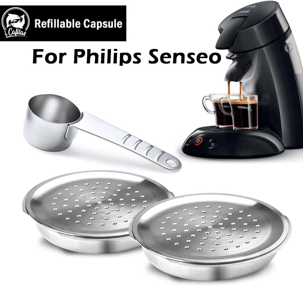 Capsules senseo Capsules de café réutilisables en acier inoxydable 304