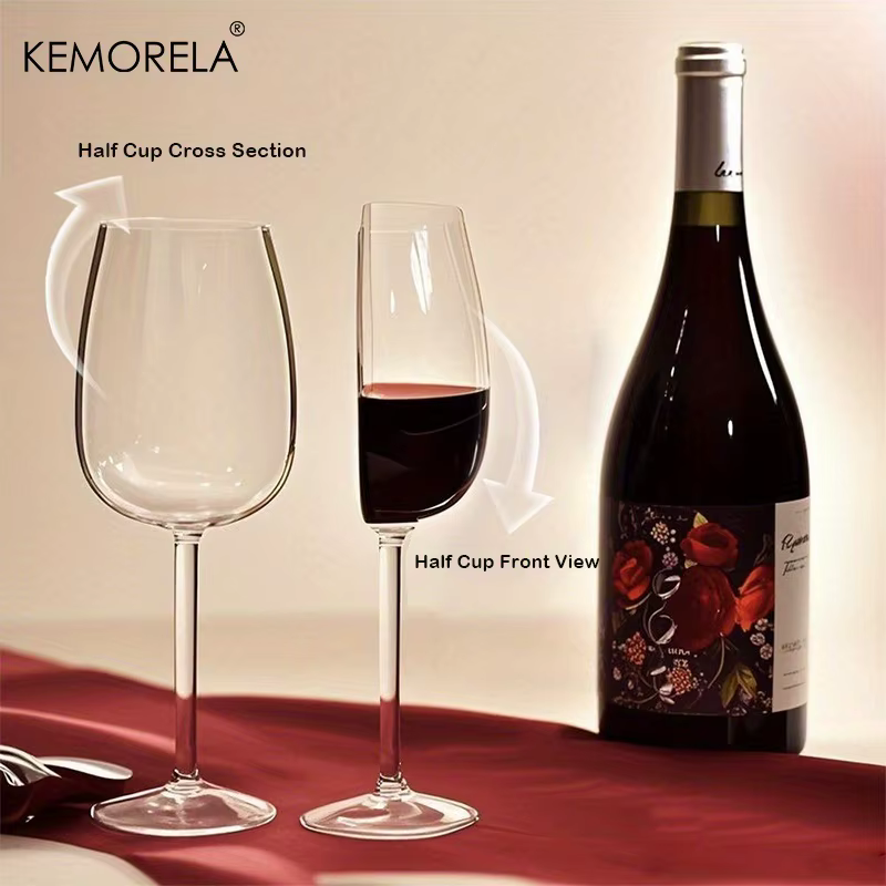 Verre à vin demi-rouge et à Champagne