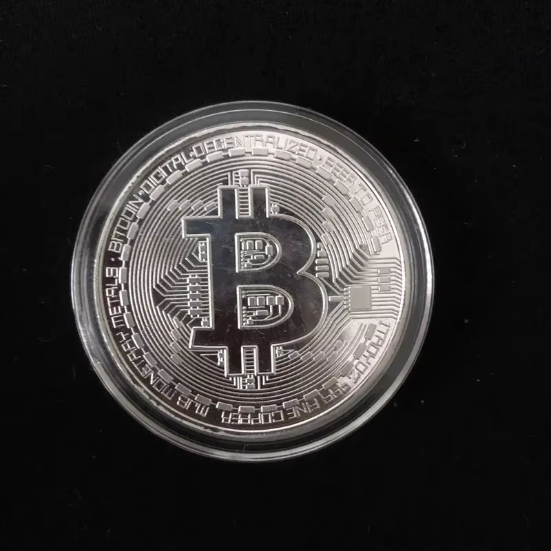 Pièce de monnaie Bitcoin plaquée or, Collection d'art à collectionner, cadeau commémoratif physique, Casascius Bit BTC, Imitation Antique en métal