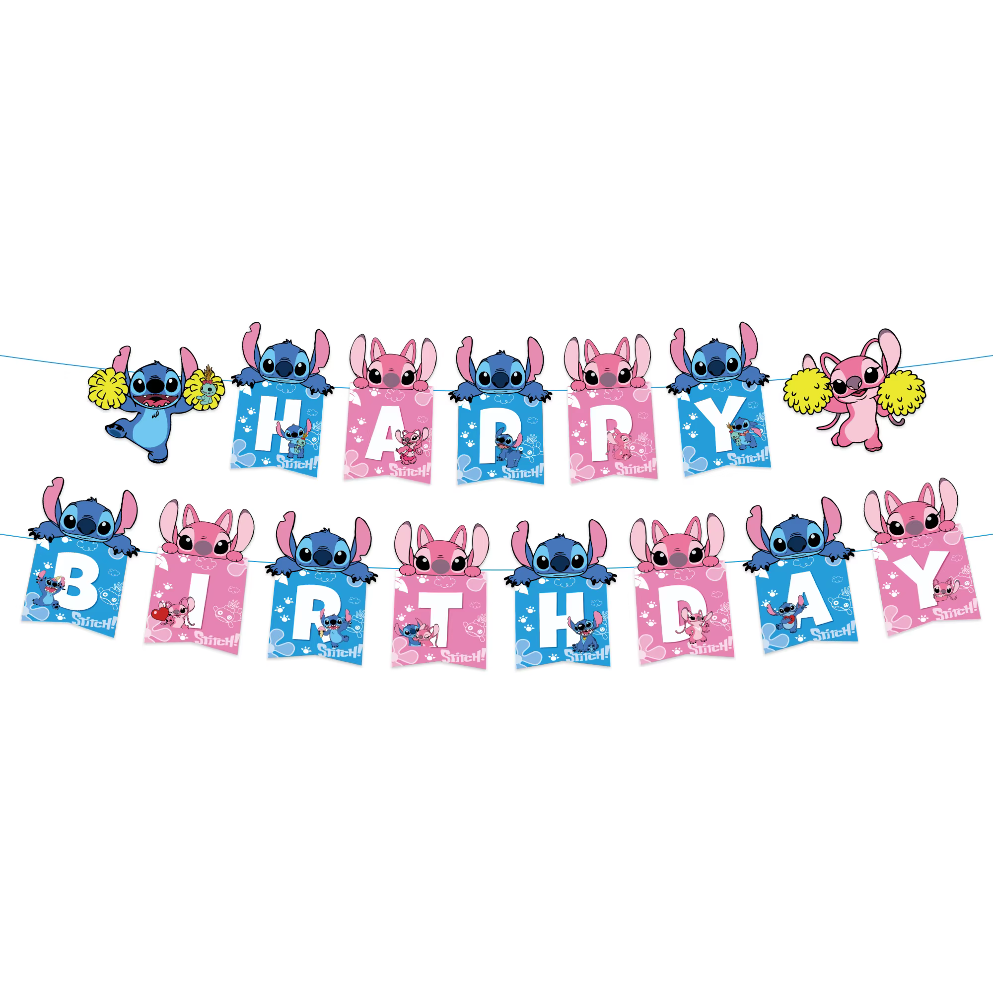 Décorations d'anniversaire Stitch & Ensemble de vaisselle