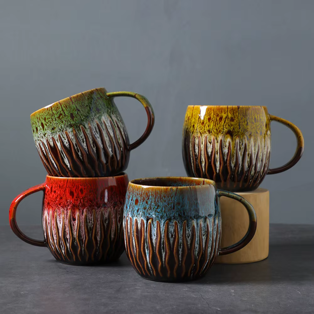 Tasse à café créative à changement de four de 600ml