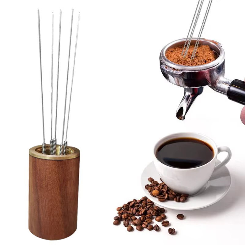 Doseur de café aiguilles en acier inoxydable expresso poudre agitateur distributeur niveleur WDT outils