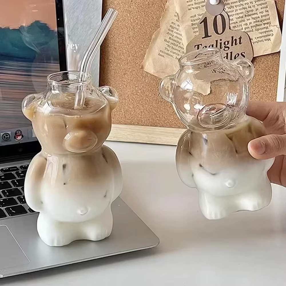 Tasse à café en forme d'ours de dessin animé