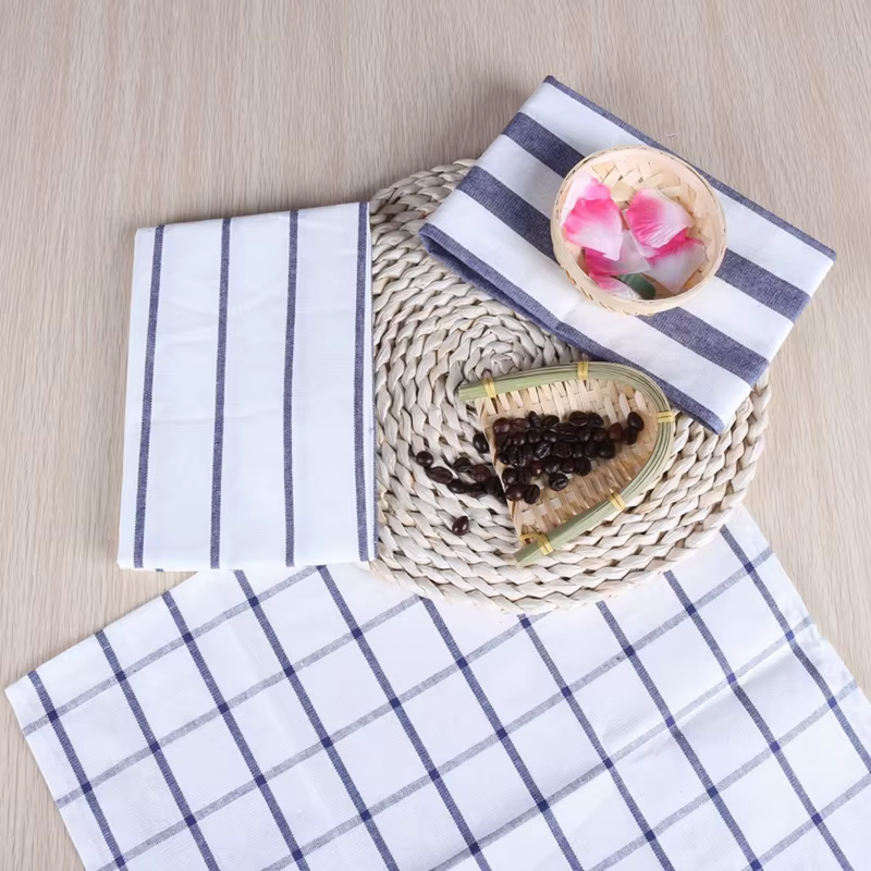 Quepolymer-Serviettes de table en coton de style méditerranéen classique
